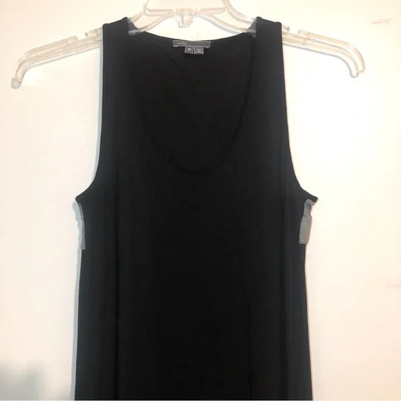 Vince Chambray Maxi Tank Top Dress w/ Gray Textured Fabric in Top Back, size M. - Picture 4 of 8